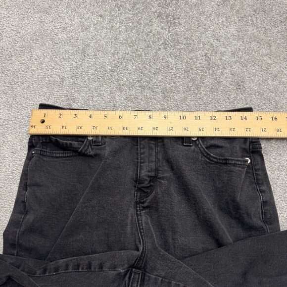 Levi's 548 Perfectly Slimming Capri Denim Jeans Womens 10 Black Cotton Stretch - Picture 14 of 15